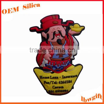 Promotional soft PVC custom lovely shaped 3d fridge magnet in soft pvc