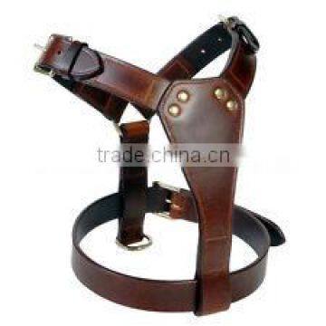 Weighted Adjustable Plain Designer and Luxury Leather Dog Harness Heavy Dogs