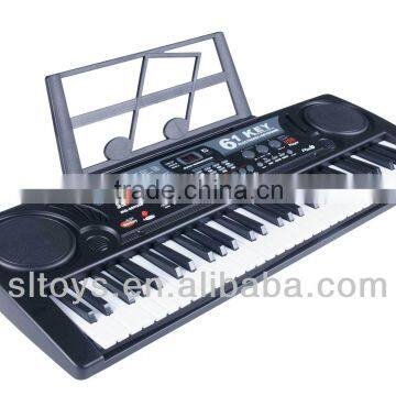 61 keys piano with toy microphone with stand MQ809USB