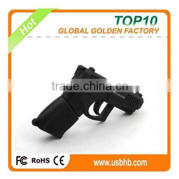 100% New metal simulation pistol Model USB 2.0 Memory Flash Stick Pen Drive 8GB