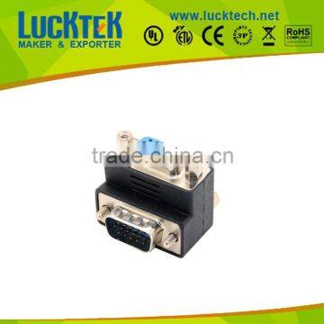 HDB 15Pin Male to female angled adapter plug