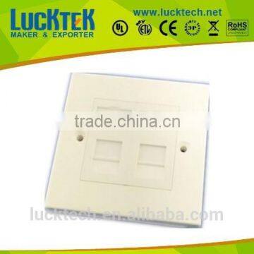 UK type white network cat5e wall plate