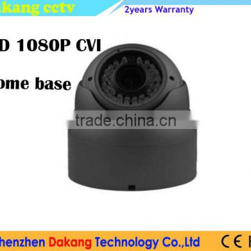 grey color HD CVI/CVBS 1080P dome camera with junction box,Motorized auto focus 2.8~12mm lens,Zoom control by DVR PTZ