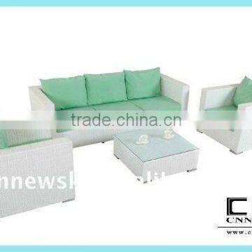 comfortable outdoor rattan curved sofa