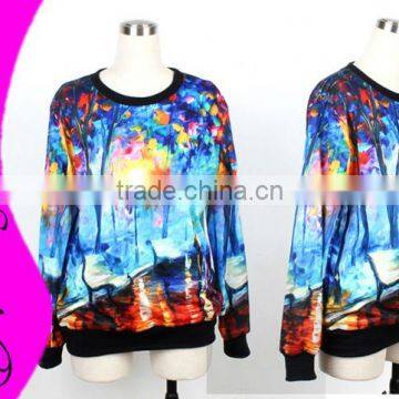 Galaxy Space Digital Printed Jumper Colorful Sweaters Pullover Sweatshirts