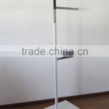 Floor Standing 2 Way Stepped Display Rack for Hanging Items photo-2