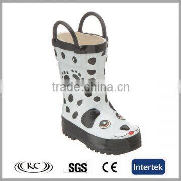 popular wholesale dog design white cute cheap rain boots