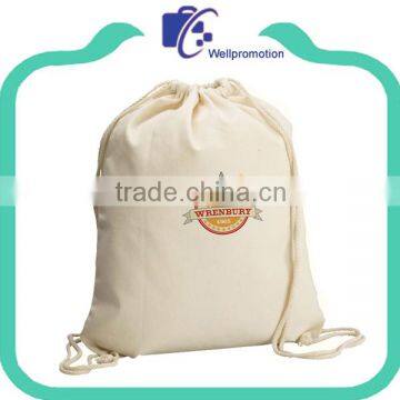 promotional 100% cotton drawstring bags with logo