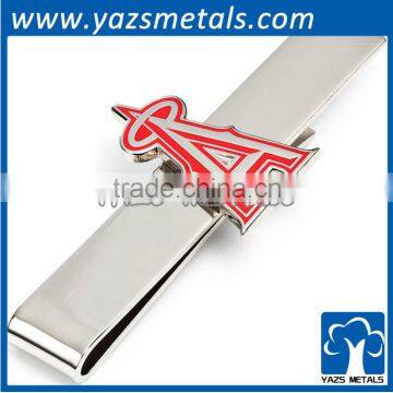 custom alphabet metal cheap tie clip