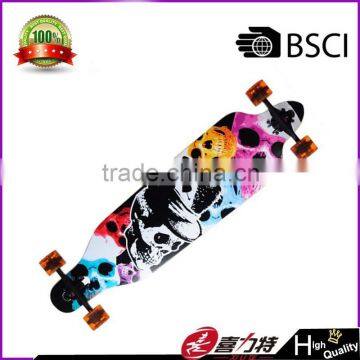 Drop through long cruiser skateboard