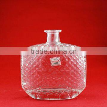 High quality wholesale glass bottle 1000ml liquor bottle empty bottle 1000ml