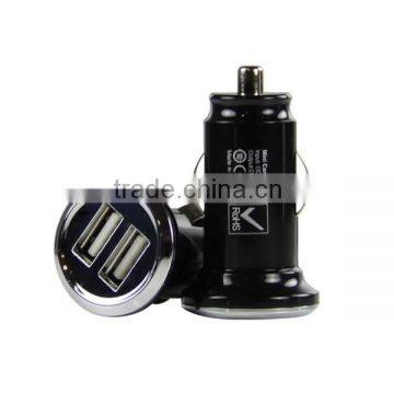 Hot sale 5V 3.4A mini dual usb port Car Charger for iPhone 7 Samsung S7, tablet PC for promotional gift