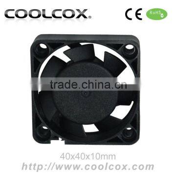 CoolCox 40x40x10mm small Axial Fan,4010 small dc fan,small exhaust dc fan 40mm,china axial fans