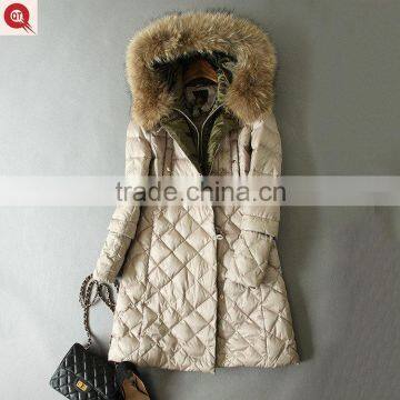 2016 joint sleeve white woman's clear coats with fur, latest coat designs for women's fur coat