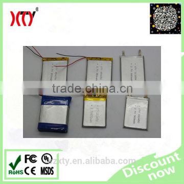 From factory XTY281875 3.7V 350mah lithoum polymer battery 3.7V rechargeable battery