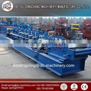 High speed C shape beam punching & galvanized sheet strip Z purlin steel cold roll forming machine