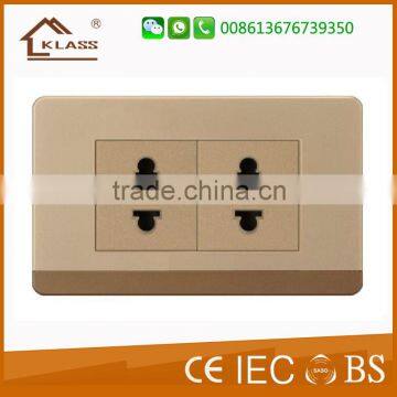 Hot selling double two-pin wall switch socket