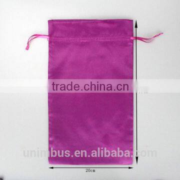 Promotion Microfiber Fabric Drawstring Bag Pressed with Gold Logo