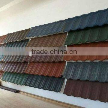 colourful stone coated metal roofing tile