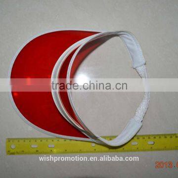 PVC Plastic Sun Visor Cheap Visor for Promotion