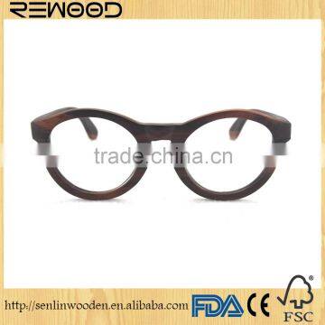 Wood Sunglasses Made From Ebony Frame With Clear Lens RX Frame photo-6