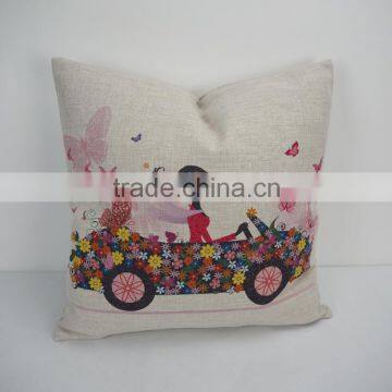 New Design Printed Wholesale Decorative Throw Pillow Covers With Linen/cotton Fabric photo-2