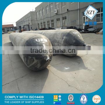 Marine rubber airbag for ship launching