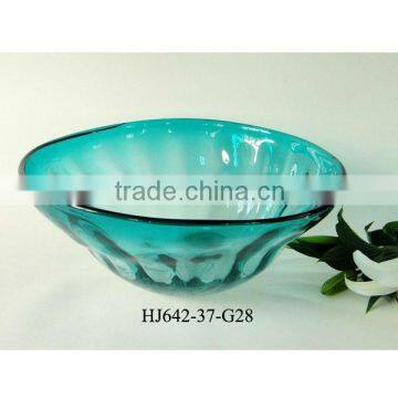 Decorative Glass Bowl in Teal