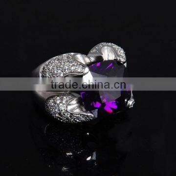 Fashionable 925 Sterling Silver Ring Jewelry, Big Size Zircon Jewelry photo-2