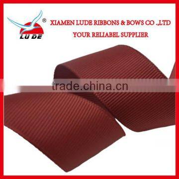 Wholesale 50mm polyester grosgrain ribbon black for gift packing