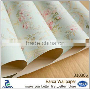 pure plain white floral wallpaper factory