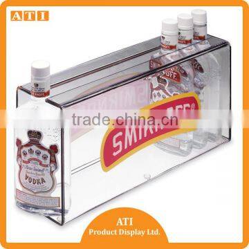 ATI supply acrylic merchandise display bottle display holder for wine bottle