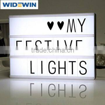 DIY Led Letter Signboard A5 Cinematic Light Box