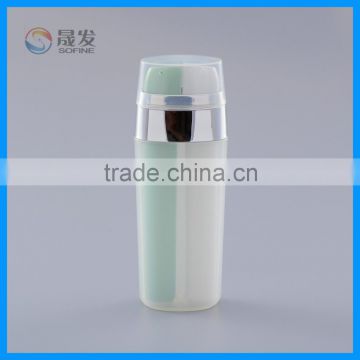 Cosmetic bottle with double pump