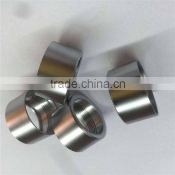 short steel tube in chrome plating metal pipe in chrome cnc parts