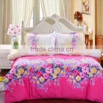 Nantong factory fashion 3D printed bedding sets ,luxury duvet cover bed sheet pillowcase bedclothes