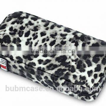 64 Capacity Snow Leopard Grain PU Leather Cover CD DVD Bag CD DVD Storage Bag CD-ROM Package Car Disc Package