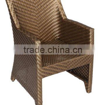 PE Rattan Commercial Chair for Restaurant With Aluminium Frame