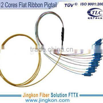 Fiber Optic Flat Ribbon Pigtail SC/PC-SM-0.9/2.0/3.0-12cores