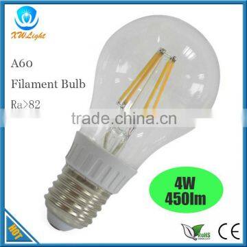 A60 E27 4W 6W LED COB LED Filament LED Bulb