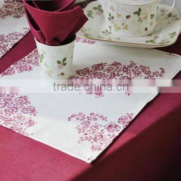 Newest Design Low price hand embroidery monogrammed linen napkin