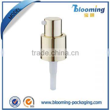 Aluminum collar closure of size 18/410 20/410 cream pump