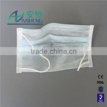 Nonwoen face mask 2 ply with earloops for medical with high quality face mask for hygiene