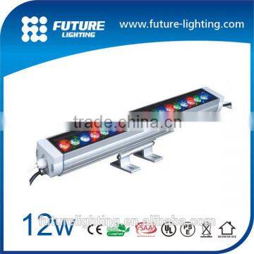 Outdoor strip light ip65 CE approval 60cm RGB color changing , dimmable white 12W led wall washer