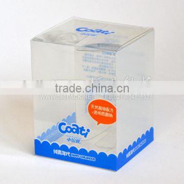 custom made rectangular clear plastic box ,PVC/PET/PP material