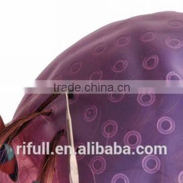 Pro Salon Silicon Reusable Hair Colouring Hairdressing Highlighting Dye Frosting Cap & Free Hook Random Color photo-5