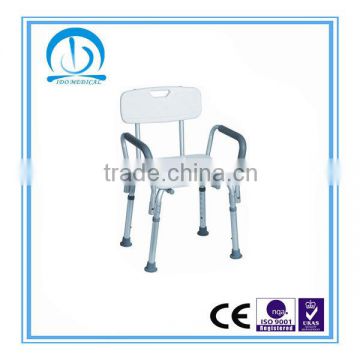 Height Adjustable Hospital Comfortable Plastic Shower Chair