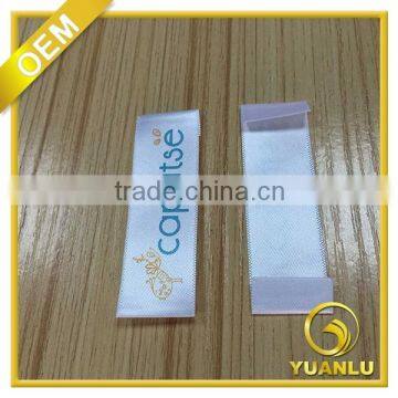 high quality smooth soft clothing satin label printing for garment