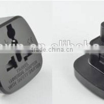 Travel adapter uk 3 pin to europe 2 pin adaptor plug CE