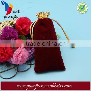 Promotional Claret Velvet Wine Bags for Packing